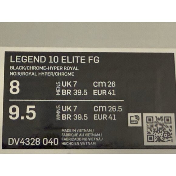 Nike Tiempo Legend 10 Elite FG Soccer Cleats Black DV4328-040 Men 8 / Women 9.5 main image 6
